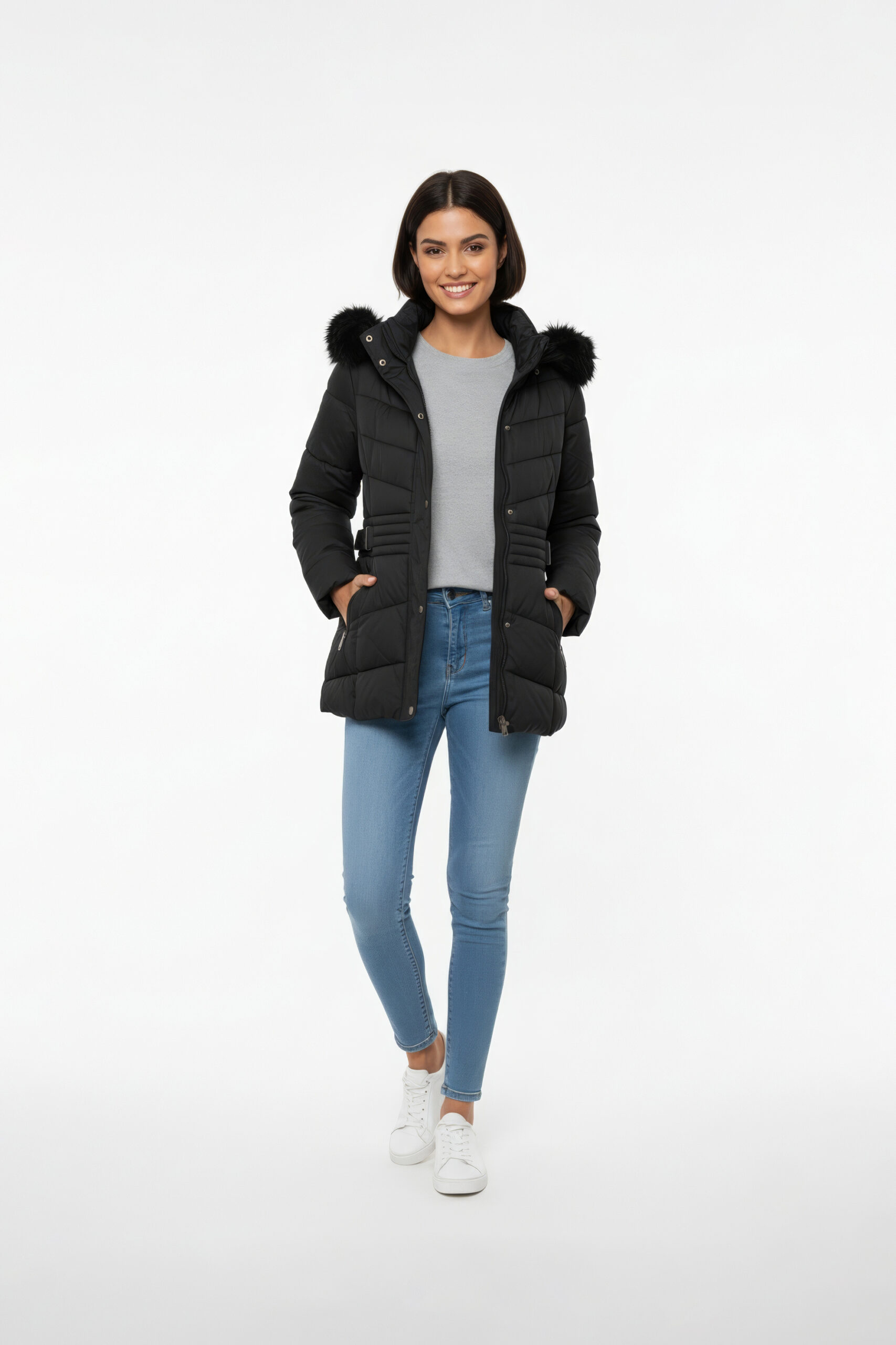 CAZADORA CAPUCHA PELO