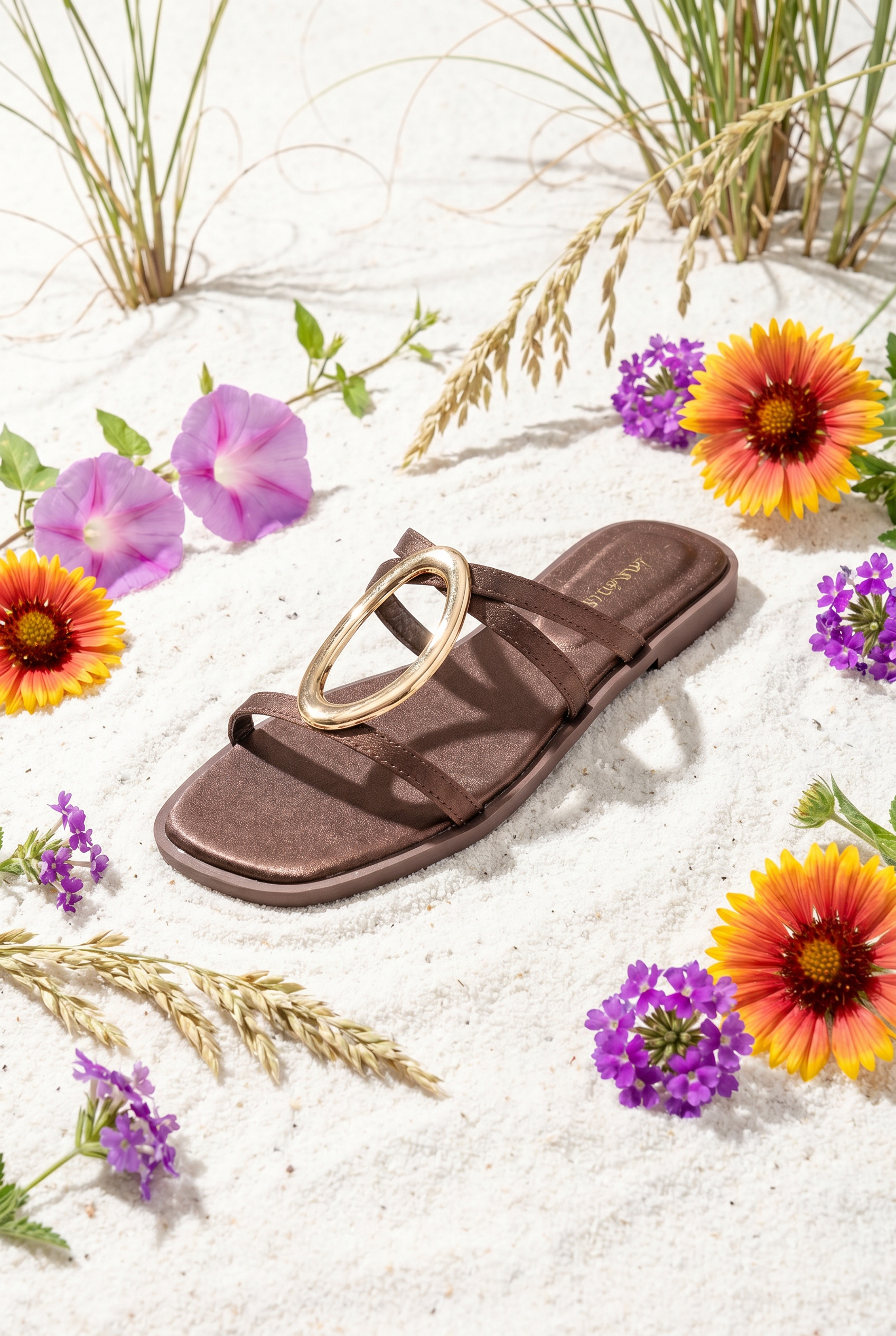 Sandalia plana Hebilla