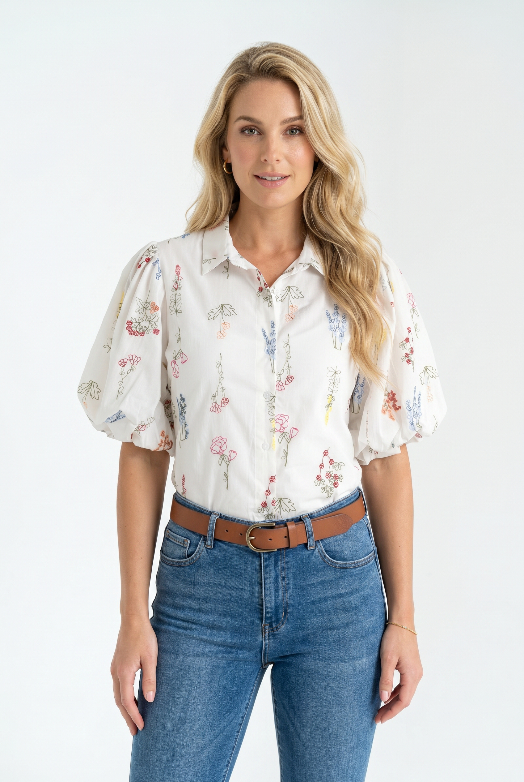 Blusa Detalles Flores